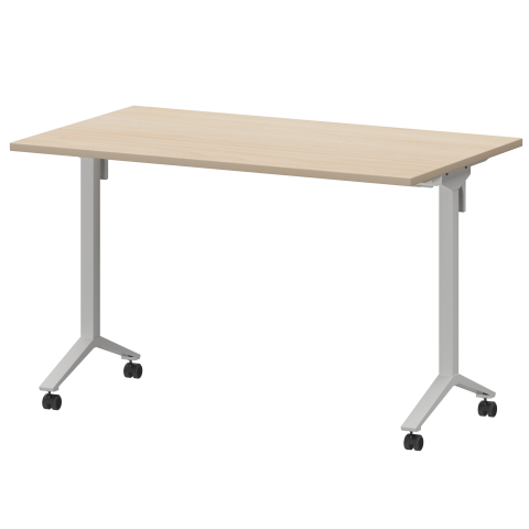 Стол мобильный складной МБ22-120.70 Бук/Белый 1200x700x750 Моби