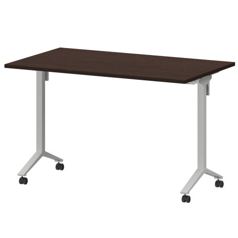 Стол мобильный складной МБ22-120.70 Дуб венге/Белый 1200x700x750 Моби