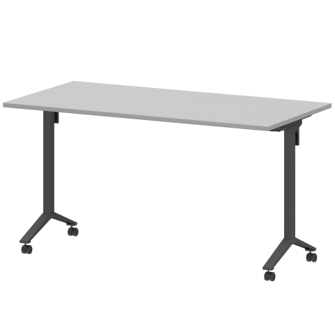 Стол мобильный складной МБ22-140.70 Серый/Антрацит 1400x700x750 Моби