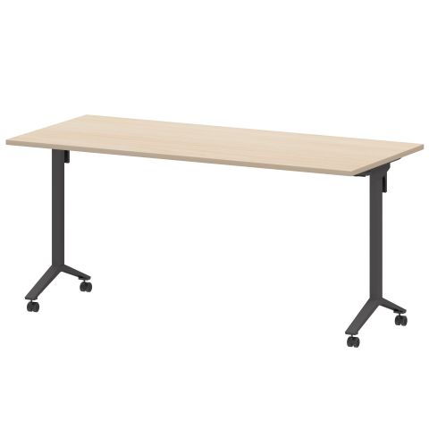 Стол мобильный складной МБ22-160.70 Бук/Антрацит 1600x700x750 Моби