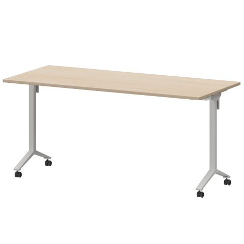 Стол мобильный складной МБ22-160.70 Бук/Белый 1600x700x750 Моби