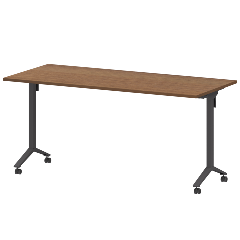 Стол мобильный складной МБ22-160.70 Орех/Антрацит 1600x700x750 Моби
