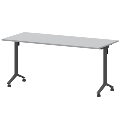 Стол мобильный складной МБ22-160.70 Серый/Антрацит 1600x700x750 Моби