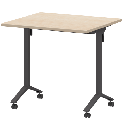 Стол мобильный складной МБ22-80.70 Бук/Антрацит 800x700x750 Моби