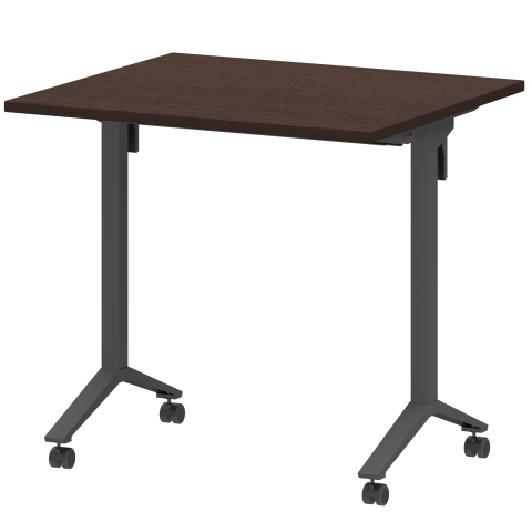 Стол мобильный складной МБ22-80.70 Дуб венге/Антрацит 800x700x750 Моби