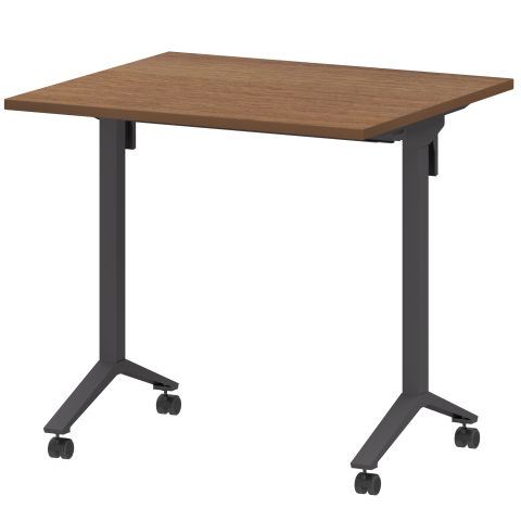 Стол мобильный складной МБ22-80.70 Орех/Антрацит 800x700x750 Моби