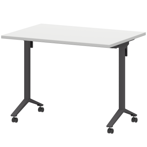 Стол мобильный складной МБ25-100.70 Белый/Антрацит 1000x700x750 Моби