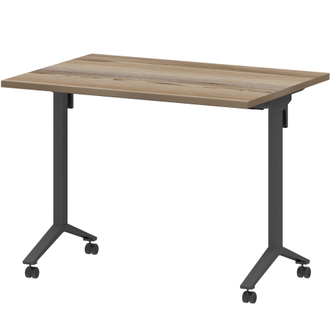 Стол мобильный складной МБ25-100.70 Дуб сафари/Антрацит 1000x700x750 Моби
