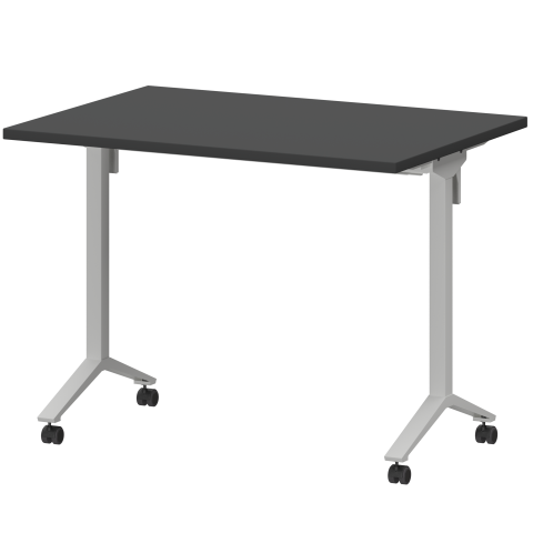 Стол мобильный складной МБ25-100.70 Графит/Белый 1000x700x750 Моби