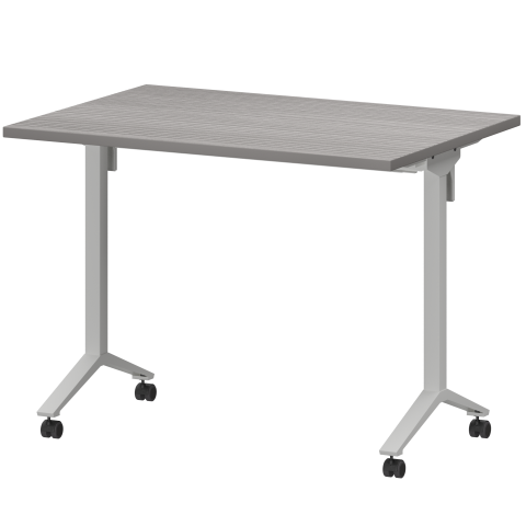 Стол мобильный складной МБ25-100.70 Лиственница/Белый 1000x700x750 Моби