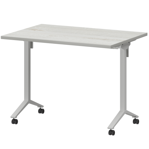 Стол мобильный складной МБ25-100.70 Сосна винтер/Белый 1000x700x750 Моби