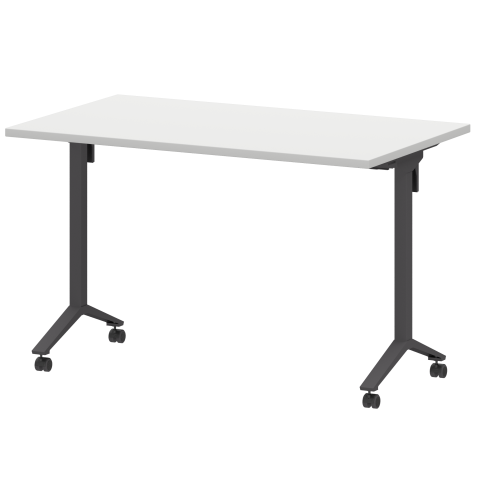 Стол мобильный складной МБ25-120.70 Белый/Антрацит 1200x700x750 Моби