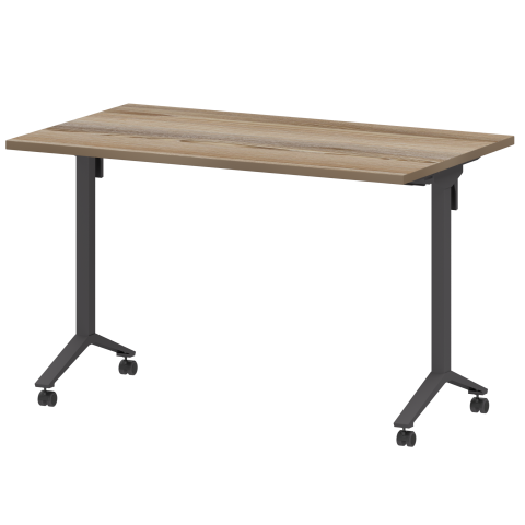 Стол мобильный складной МБ25-120.70 Дуб сафари/Антрацит 1200x700x750 Моби