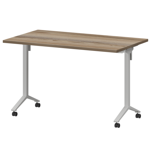 Стол мобильный складной МБ25-120.70 Дуб сафари/Белый 1200x700x750 Моби