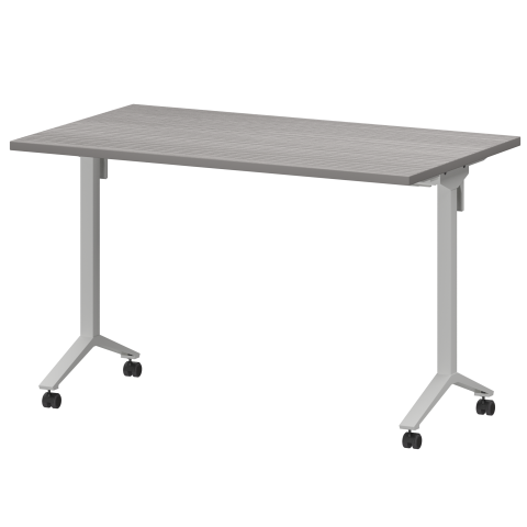 Стол мобильный складной МБ25-120.70 Лиственница/Белый 1200x700x750 Моби