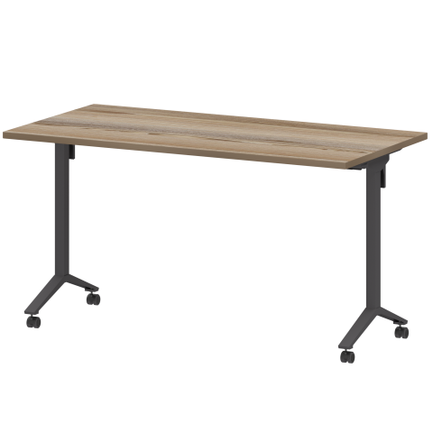 Стол мобильный складной МБ25-140.70 Дуб сафари/Антрацит 1400x700x750 Моби