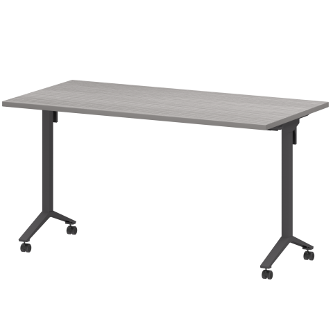 Стол мобильный складной МБ25-140.70 Лиственница/Антрацит 1400x700x750 Моби