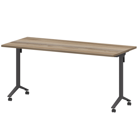 Стол мобильный складной МБ25-160.70 Дуб сафари/Антрацит 1600x700x750 Моби