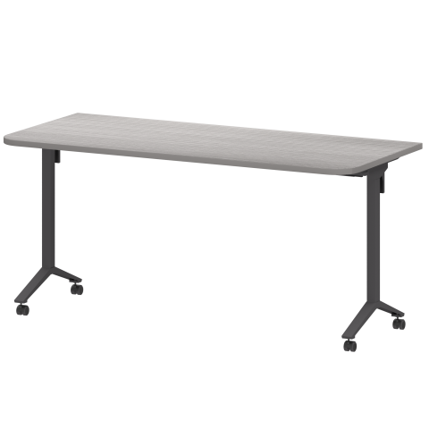 Стол мобильный складной МБ25-160.70Р Лиственница/Антрацит 1600x700x750 Моби