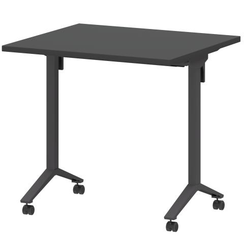 Стол мобильный складной МБ25-80.70 Графит/Антрацит 800x700x750 Моби