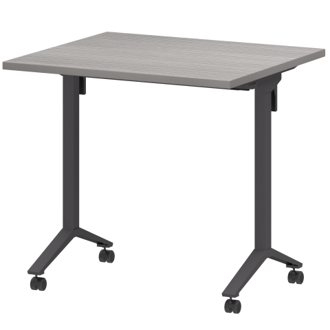 Стол мобильный складной МБ25-80.70 Лиственница/Антрацит 800x700x750 Моби