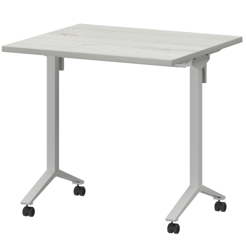 Стол мобильный складной МБ25-80.70 Сосна винтер/Белый 800x700x750 Моби