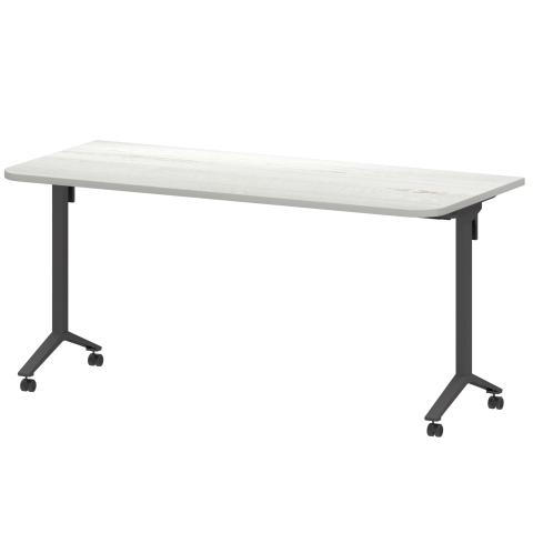 Стол мобильный складной радиусный МБ25-160.70Р Сосна винтер/Антрацит 1600x700x750 Моби