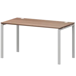 Стол на металлокаркасе  АМ-002 Темный шимо/Белый 1200x730x760 Арго-М
