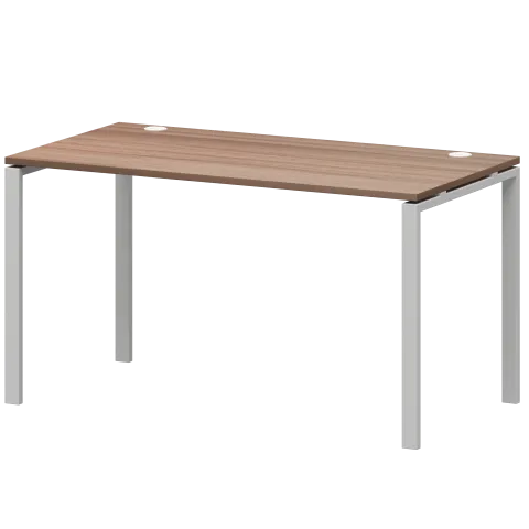 Стол на металлокаркасе  АМ-002 Темный шимо/Белый 1200x730x760 Арго-М