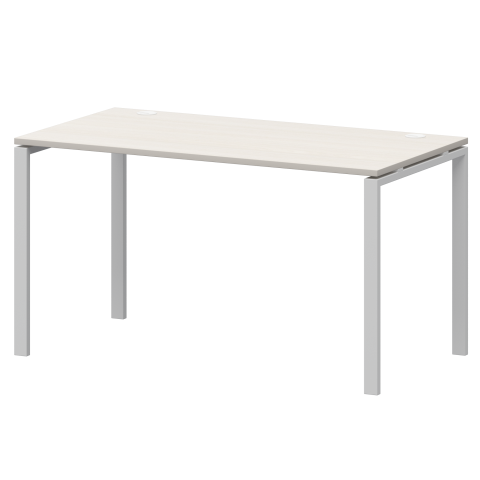 Стол на металлокаркасе АМ-002.60 Ясень шимо/Белый 1200x600x760 Арго-М