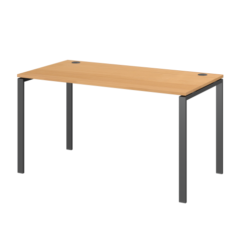 Стол на металлокаркасе АМ-005.60 Ольха/Антрацит 1800x600x760 Арго-М
