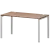 Стол на металлокаркасе АМ-005.60 Темный шимо/Белый 1800x600x760 Арго-М