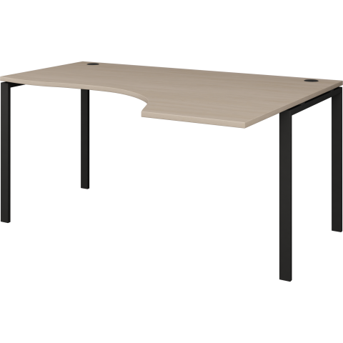 Стол на металлокаркасе АМ-201.ПР Ясень шимо/Антрацит xx Арго-М