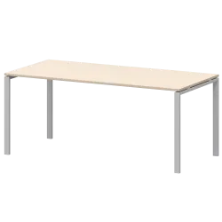 Стол на металлокаркасе для заседаний АМ-0058 Бук/Белый 1800x850x760 Арго-М