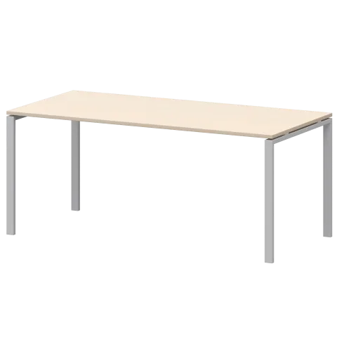 Стол на металлокаркасе для заседаний АМ-0058 Бук/Белый 1800x850x760 Арго-М
