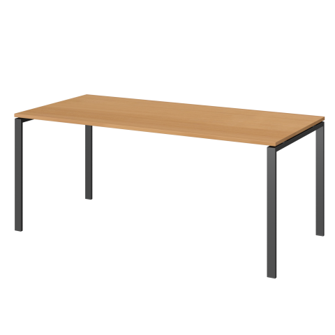 Стол на металлокаркасе для заседаний АМ-0058 Ольха/Антрацит 1800x850x760 Арго-М