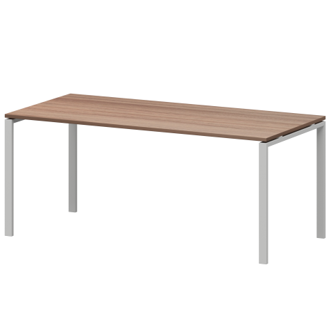 Стол на металлокаркасе для заседаний АМ-0058 Темный шимо/Белый 1800x850x760 Арго-М