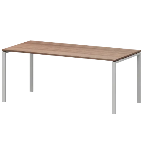 Стол на металлокаркасе для заседаний АМ-0058 Темный шимо/Белый 1800x850x760 Арго-М