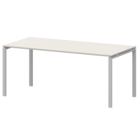 Стол на металлокаркасе для заседаний АМ-0058 Ясень шимо/Белый 1800x850x760 Арго-М