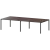 Стол на металлокаркасе для заседаний АМП-320 Дуб венге/Антрацит 3200x1236x760 Арго-М