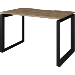 Стол на металлокаркасе НТМП.О-120 Дуб сафари/Антрацит 1200x730x750 Аргентум-МП