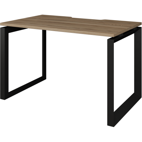 Стол на металлокаркасе НТМП.О-120 Дуб сафари/Антрацит 1200x730x750 Аргентум-МП