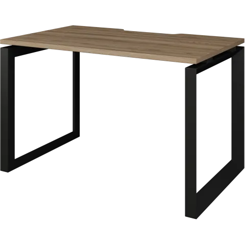 Стол на металлокаркасе НТМП.О-120 Дуб сафари/Антрацит 1200x730x750 Аргентум-МП