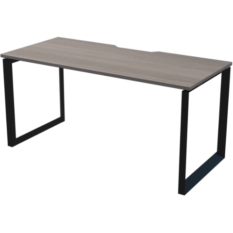 Стол на металлокаркасе НТМП.О-120 Лиственница/Антрацит 1200x730x750 Аргентум-МП