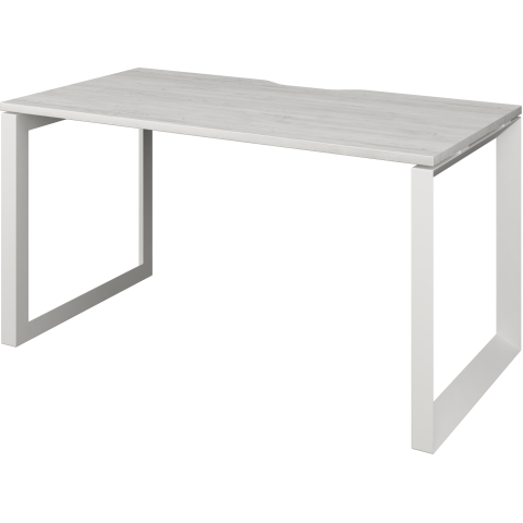 Стол на металлокаркасе НТМП.О-120 Сосна винтер/Белый 1200x730x750 Аргентум-МП