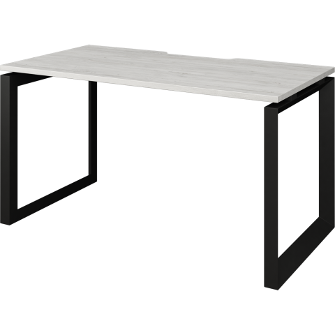 Стол на металлокаркасе НТМП.О-140 Сосна винтер/Антрацит 1400x730x750 Аргентум-МП