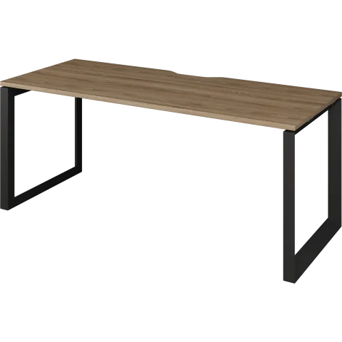 Стол на металлокаркасе НТМП.О-180 Дуб сафари/Антрацит 1800x730x750 Аргентум-МП