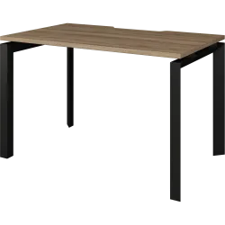 Стол на металлокаркасе НТМП.П-120 Дуб сафари/Антрацит 1200x730x750 Аргентум-МП