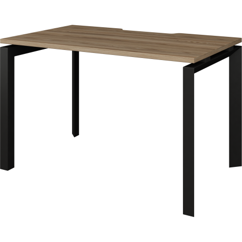 Стол на металлокаркасе НТМП.П-120 Дуб сафари/Антрацит 1200x730x750 Аргентум-МП