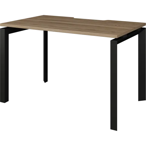 Стол на металлокаркасе НТМП.П-120 Дуб сафари/Антрацит 1200x730x750 Аргентум-МП